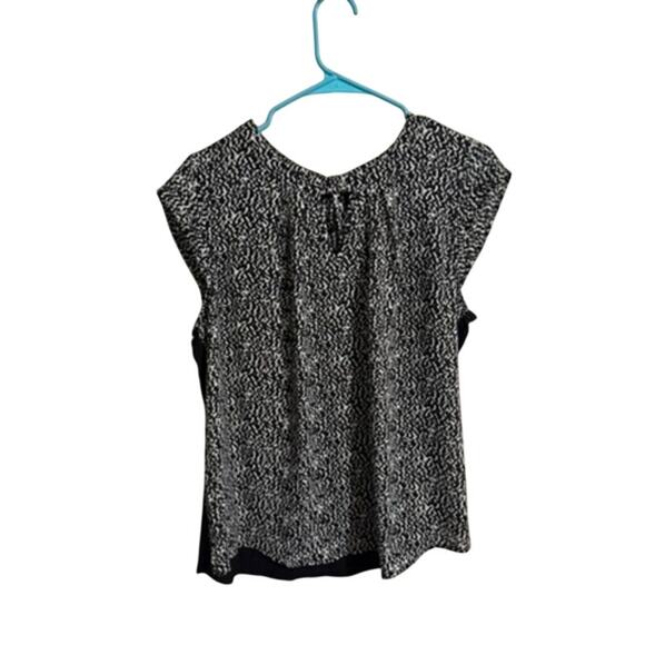 FORTUNE + IVY Dani Mixed Material Blouse - Women's Size Large - Picture 4 of 9